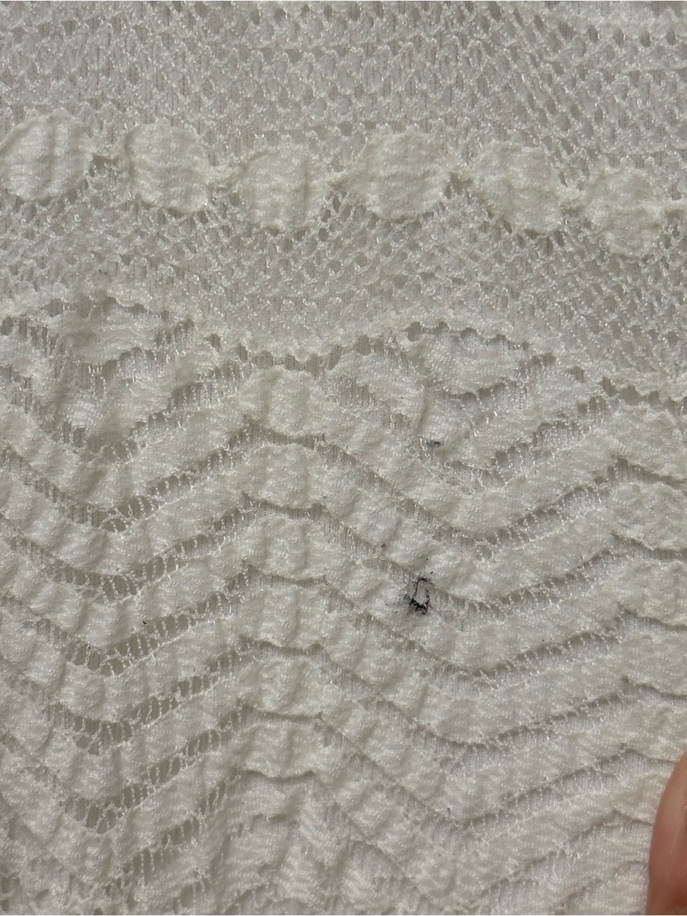 Rabbit Rabbit Rabbit Cream Lace Midi Dress with V-Neck - Picture 3 of 8